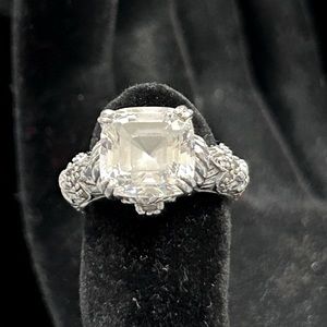 Judith Ripka large CZ Dominique ring